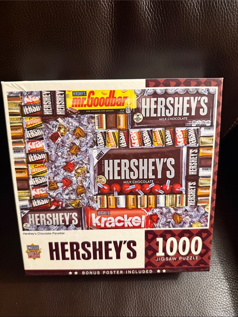 Masterpieces hersheys chocolate paradise. 1000 piece puzzle. With poster